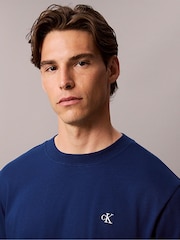 Calvin Klein Blue Relaxed Monogram T-Shirt - Image 3 of 5