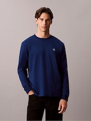 Calvin Klein Blue Relaxed Monogram T-Shirt - Image 4 of 5