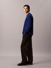 Calvin Klein Blue Relaxed Monogram T-Shirt - Image 5 of 5