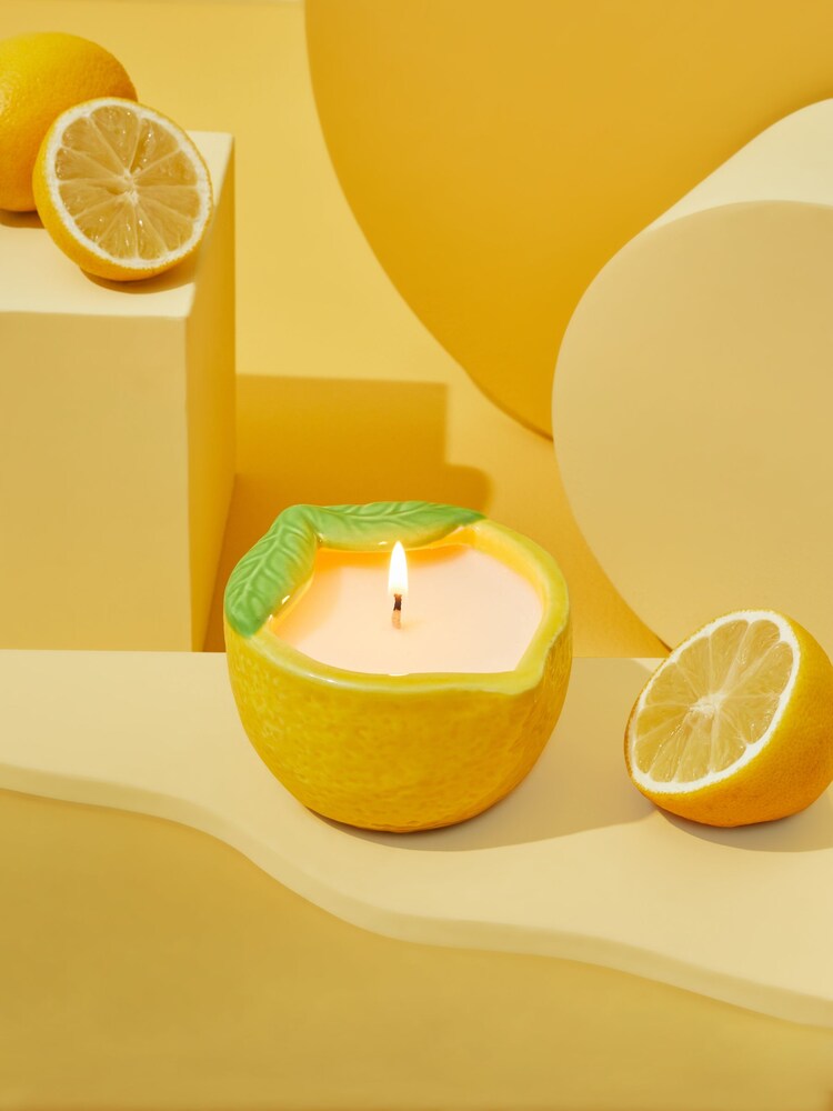 Yellow Lemon and Bergamot Candle - Image 1 of 5
