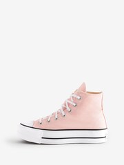 Converse Pink Platform Lift High Top Trainers - Image 2 of 6