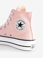 Converse Pink Platform Lift High Top Trainers - Image 6 of 6