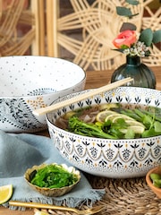 Sara Miller Artisanne Noir Set of 2 Large Pasta Bowls - Image 1 of 6
