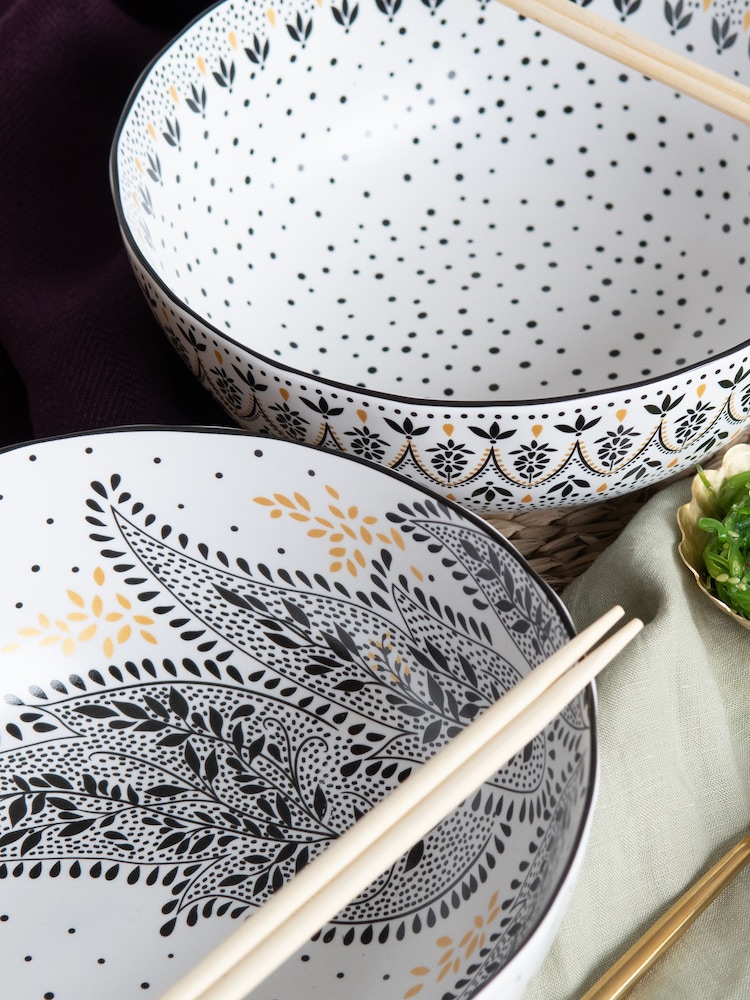 Sara Miller Artisanne Noir Set of 2 Large Pasta Bowls - Image 6 of 6