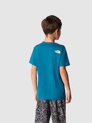 The North Face Blue Kids Graphic 100% Cotton T-Shirt - Image 2 of 4
