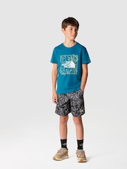 The North Face Blue Kids Graphic 100% Cotton T-Shirt - Image 3 of 4