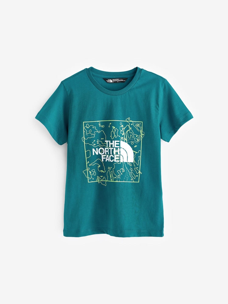The North Face Blue Kids Graphic 100% Cotton T-Shirt - Image 4 of 4