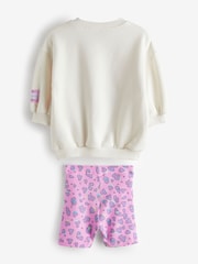 Pink Minnie Crew Sweatshirt and Shorts Set (3mths-7yrs) - Image 2 of 6
