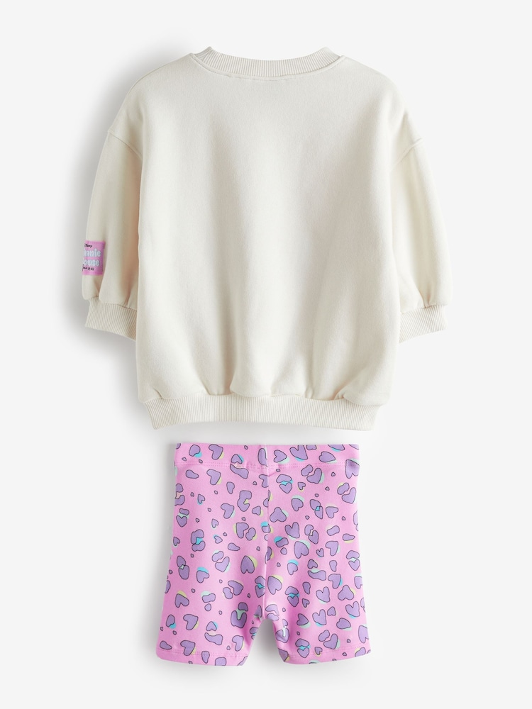 Pink Minnie Crew Sweatshirt and Shorts Set (3mths-7yrs) - Image 2 of 6