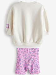 Pink Minnie Crew Sweatshirt and Shorts Set (3mths-7yrs) - Image 5 of 6