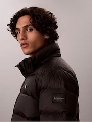 Calvin Klein Black Relaxed Nylon Puffer Jacket - Image 3 of 5
