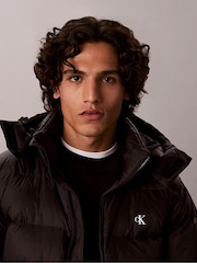 Calvin Klein Black Relaxed Nylon Puffer Jacket - Image 4 of 5