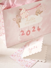 Pink Girl Born in 2024 Gift Bag and Card Set - Image 3 of 4