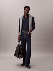 Calvin Klein Blue Cotton Stretch Slim Button-Down Shirt - Image 1 of 1