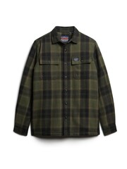 Superdry Green Wool Miller Overshirt - Image 3 of 5