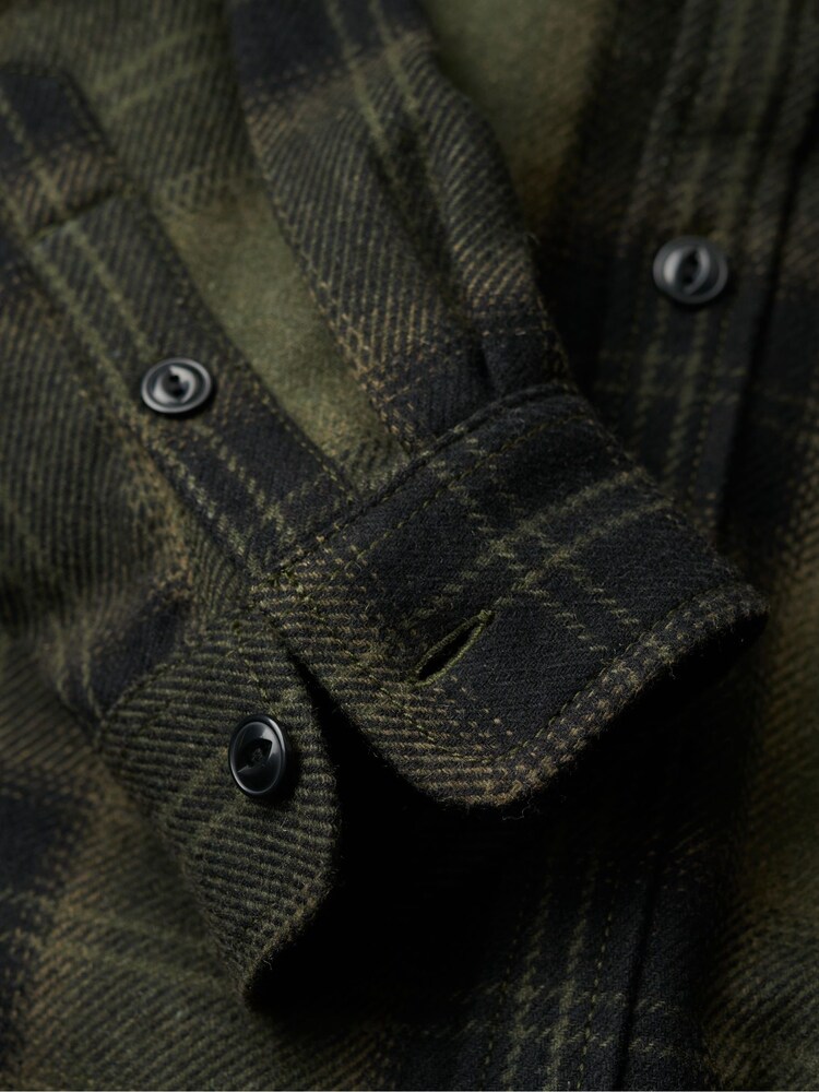 Zielony - Wełniana koszula wierzchnia Superdry Miller - Image 4 of 5