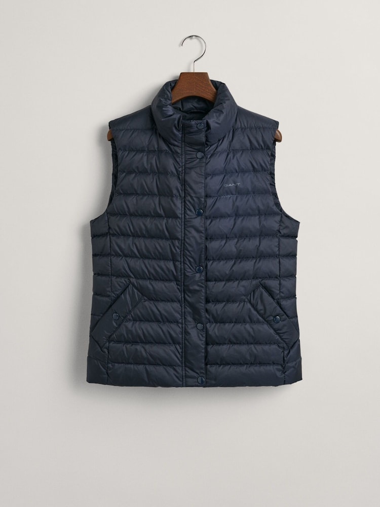 GANT Blue Light Down Gilet - Image 6 of 6