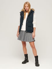 Синий - Дутый жилет из искусственного меха Superdry Everest 100 - Image 4 of 7