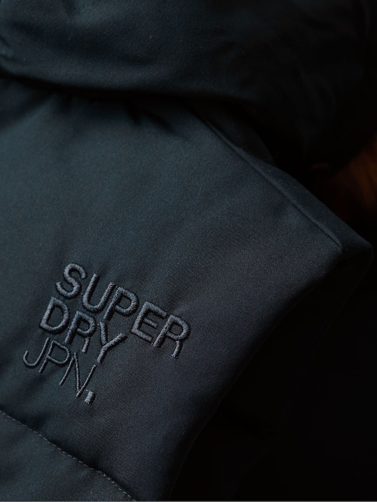 Синий - Дутый жилет из искусственного меха Superdry Everest 100 - Image 7 of 7