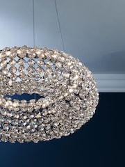 Chrome Torus Chandelier - Image 2 of 8