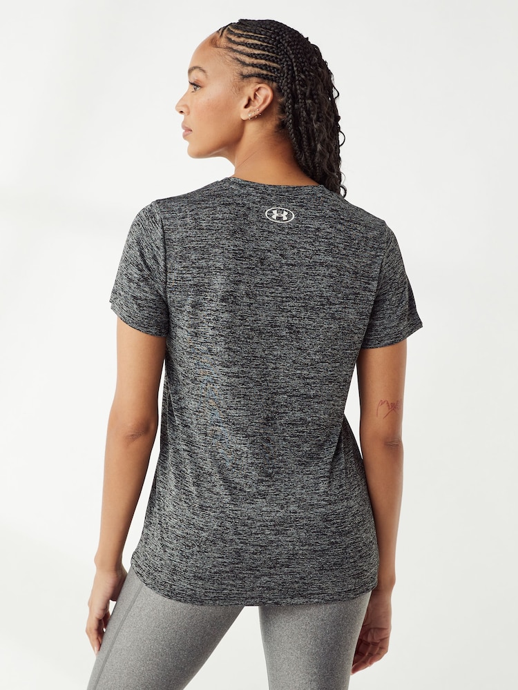 Zwart - Under Armour tech T-shirt met V-hals - Image 3 of 6