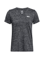 Qara Marl - Under Armour Tech Twist V-yaxalı futbolka - 9şəkildən 8 şəkil