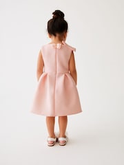 Baker by Ted Baker Bow Embossed Scuba Pink Dress - Image 2 of 7