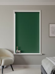 Pine Green Glow Made to Measure Blackout Roller Blind - Image 2 of 5