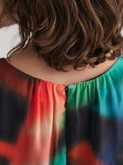 GANT Floral Print Sleeveless Midi Black Dress - Image 5 of 6