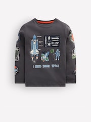 Boden Grey Long Sleeve Glow T-Shirt - Image 2 of 4