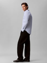 Calvin Klein Blue Oxford Cotton Button-Down Shirt - Image 6 of 7