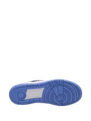 Nike White/Blue Youth Full Force Low-Top Trainers - Image 4 of 4