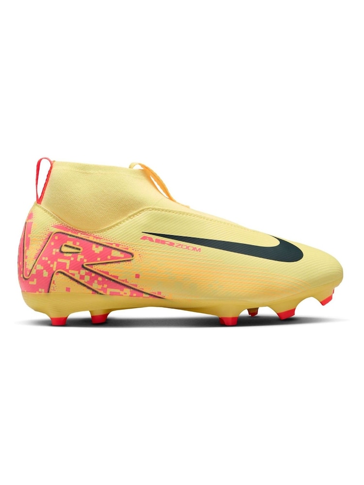 Nike Laser Orange Kids Zoom Mercurial Superfly 10 Academy Kylian Mbappe Multi Ground Football Boots - Image 1 of 11