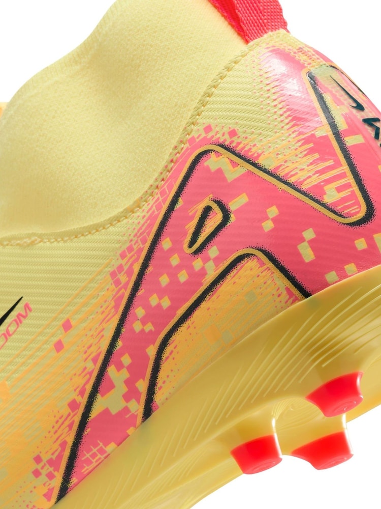 Nike Laser Orange Kids Zoom Mercurial Superfly 10 Academy Kylian Mbappe Multi Ground Football Boots - Image 11 of 11