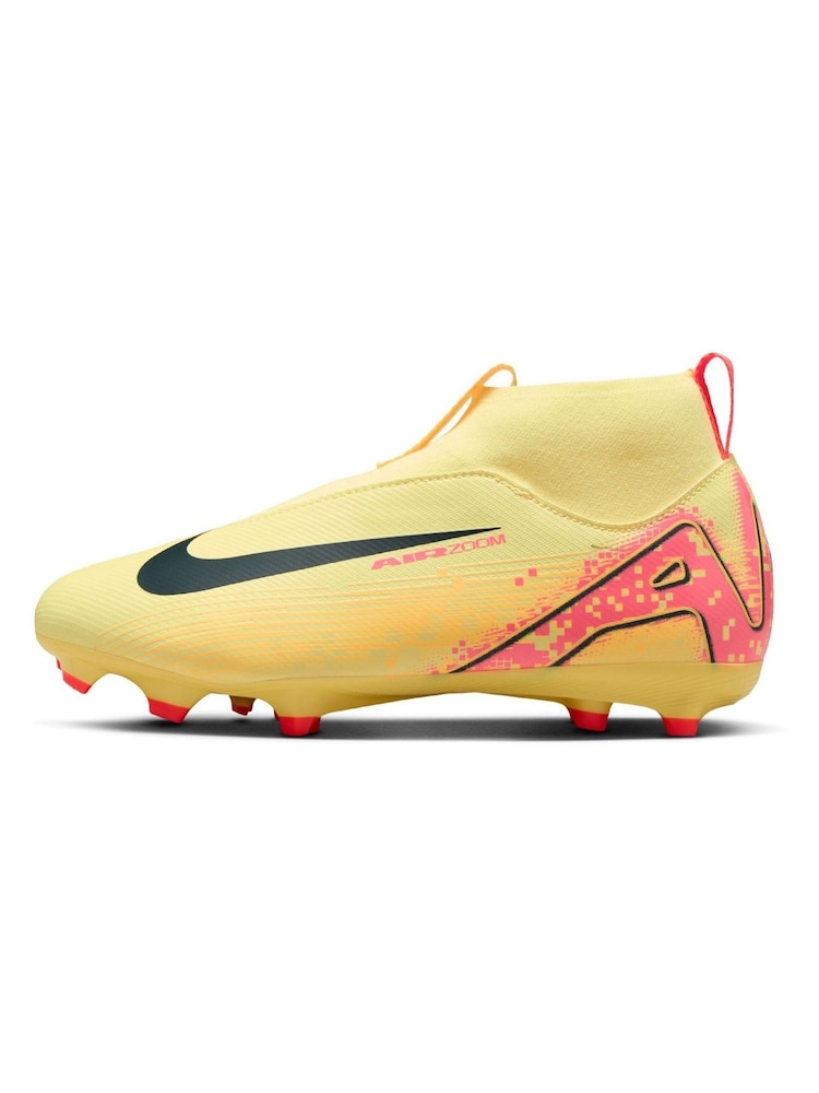 Nike Laser Orange Kids Zoom Mercurial Superfly 10 Academy Kylian Mbappe Multi Ground Football Boots - Image 2 of 11