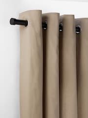 Black Stud Finial Extendable 35mm Curtain Pole Kit - Image 4 of 7