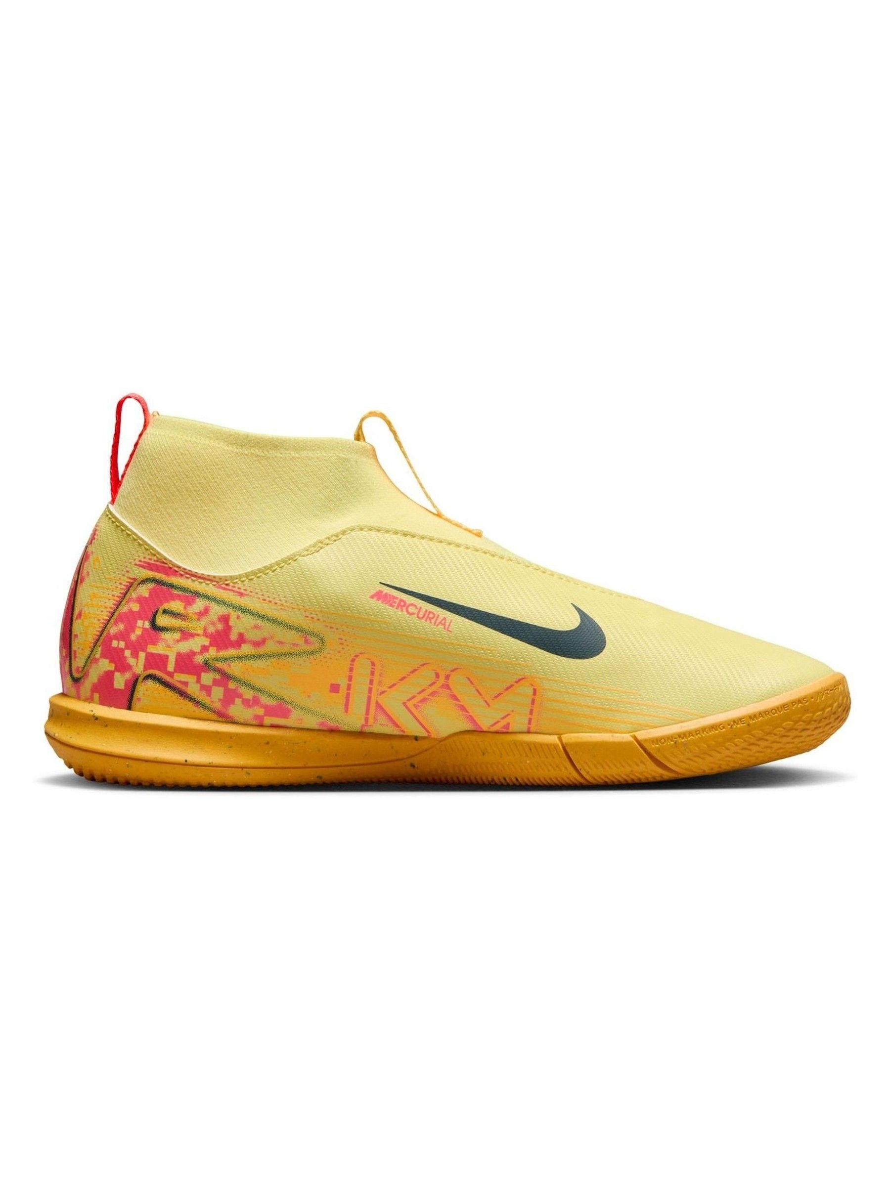 Buy Nike Laser Orange Kids Zoom Mercurial Superfly 10 Academy Kylian Mbappe Indoor Court Football Boots from Next Luxembourg