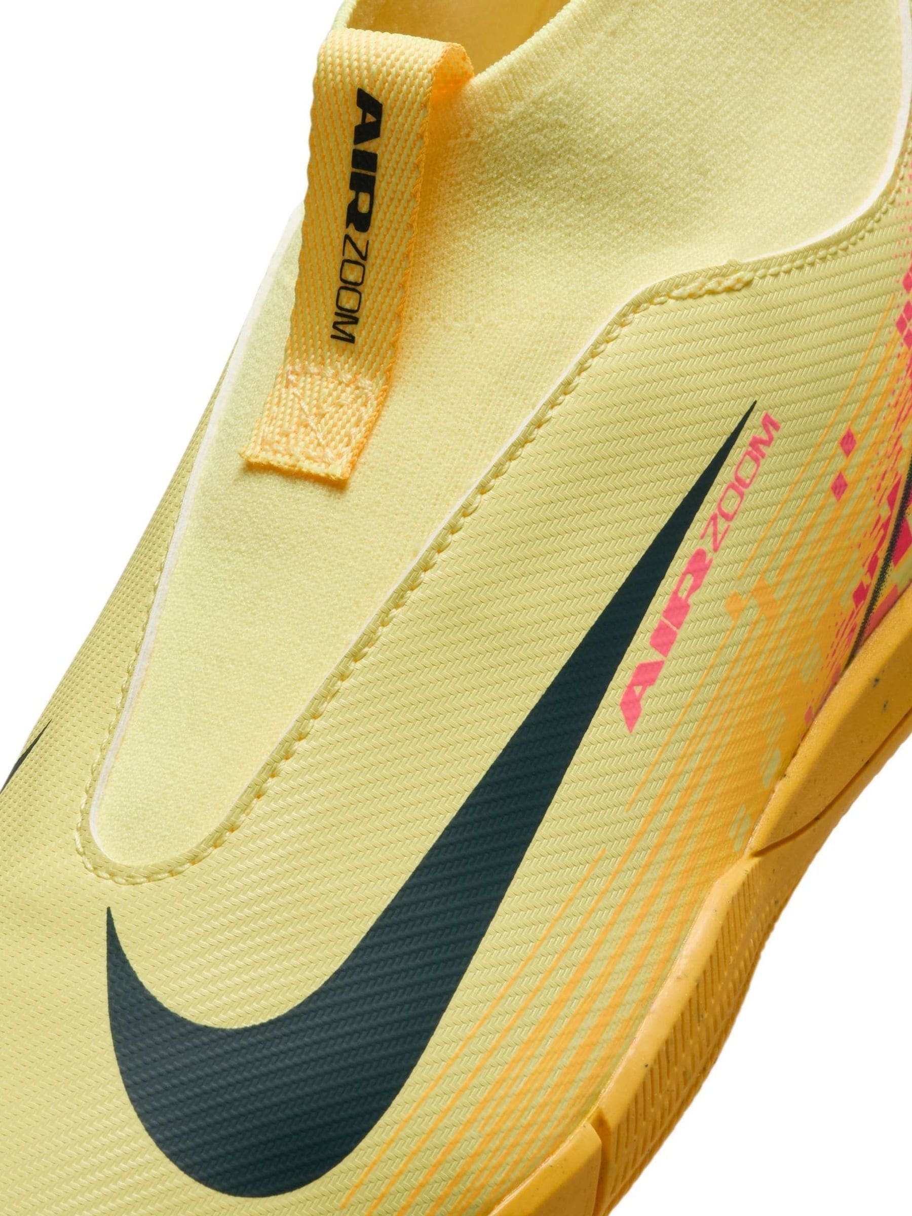 Buy Nike Laser Orange Kids Zoom Mercurial Superfly 10 Academy Kylian Mbappe Indoor Court Football Boots from Next Luxembourg