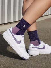Nike White/Purple Gamma Force Trainers - Image 11 of 12