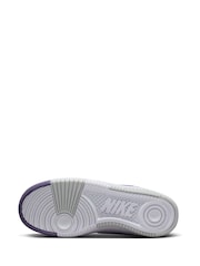 Nike White/Purple Gamma Force Trainers - Image 7 of 12