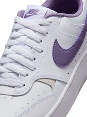 Nike White/Purple Gamma Force Trainers - Image 8 of 12