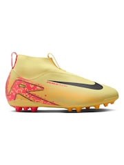 Nike Laser Orange Kids Zoom Mercurial Superfly 10 Academy Kylian Mbappe Artificial Ground Football Boots - Image 1 of 11