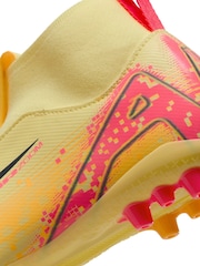 Nike Laser Orange Kids Zoom Mercurial Superfly 10 Academy Kylian Mbappe Artificial Ground Football Boots - Image 10 of 11