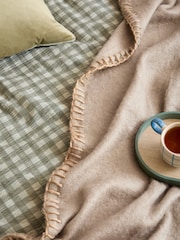 Yard Natural Lowen Wool Blend Brushed Throw - Image 2 of 4