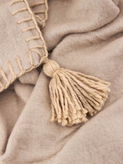 Yard Natural Lowen Wool Blend Brushed Throw - Image 3 of 4