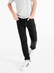 Black Regular Fit Stretch Jeans (3-17yrs) - Image 2 of 7