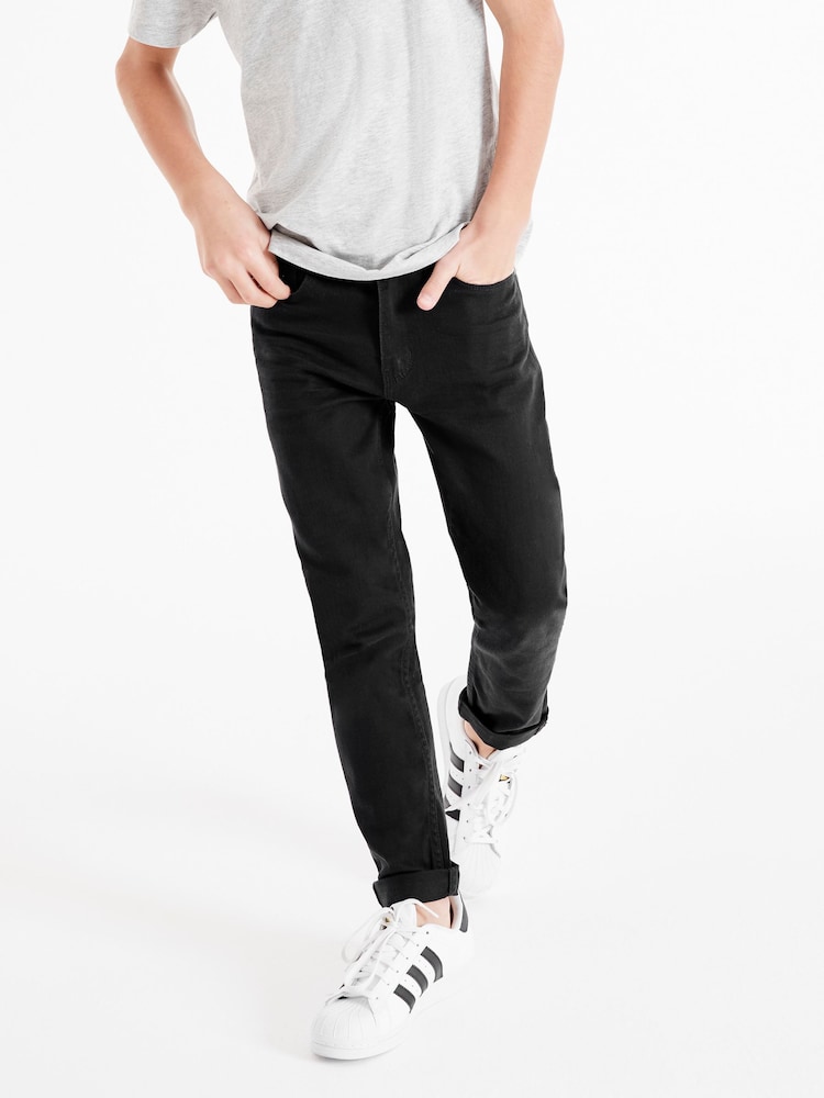 Black Regular Fit Stretch Jeans (3-17yrs) - Image 2 of 7