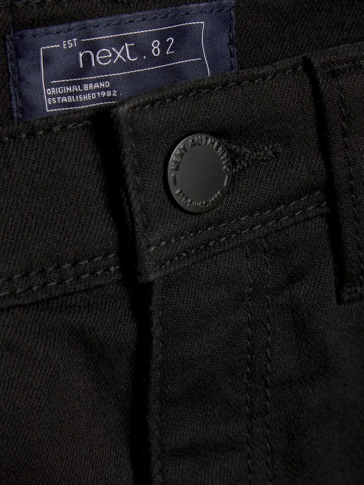 Black Regular Fit Stretch Jeans (3-17yrs) - Image 7 of 7