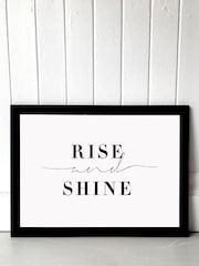 Black Rise And Shine by Honeymoon Hotel Framed Print - Image 1 of 4