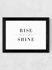 Black Rise And Shine by Honeymoon Hotel Framed Print - Image 4 of 4